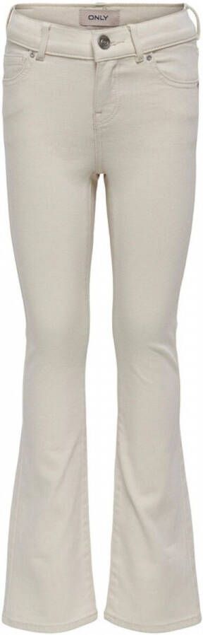 ONLY KIDS GIRL regular waist flared jeans ecru - Foto 4