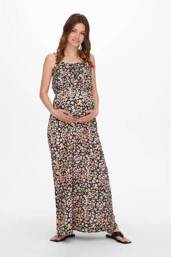 ONLY MATERNITY gebloemde zwangerschapsjurk OLMWINNER multi Dames Polyester Ronde hals XXL - Foto 5