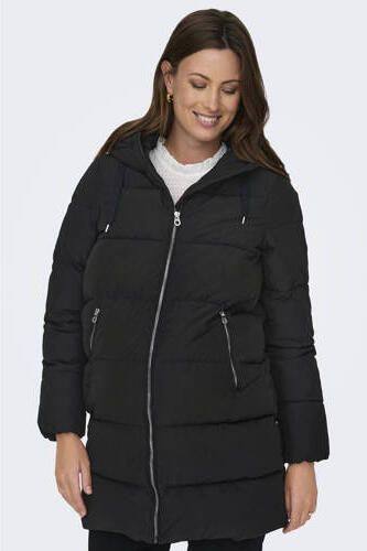 ONLY MATERNITY gewatteerde zwangerschapsjas winter OLMNEWDOLLY zwart Dames Polyester Capuchon XXL - Foto 4