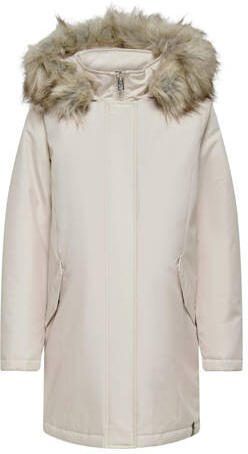 ONLY MATERNITY gewatteerde zwangerschapsjas winter OLMNEWKATY lichtgrijs Dames Polyester Capuchon XXL - Foto 2