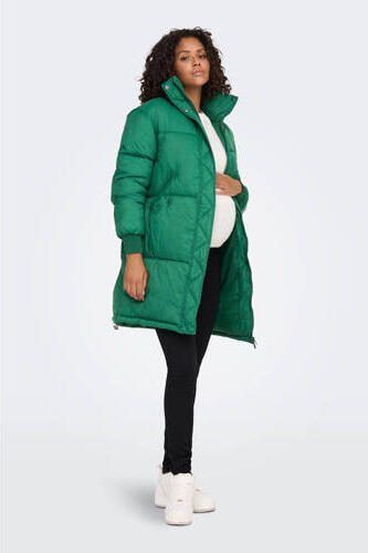 ONLY MATERNITY gewatteerde zwangerschapsjas winter OLMPETRA groen Dames Nylon Capuchon XL - Foto 4