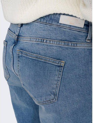 ONLY MATERNITY high waist wide leg zwangerschapsjeans OLMJUICY medium blue Blauw Dames Stretchkatoen XXL-32 - Foto 5