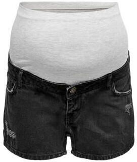 ONLY MATERNITY regular fit short black denim Korte broek Effen XS - Foto 3