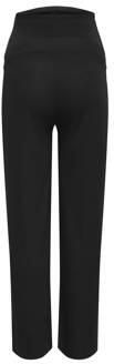 ONLY MATERNITY ribgebreide zwangerschapsbroek zwart Dames Polyester Effen XXL - Foto 3