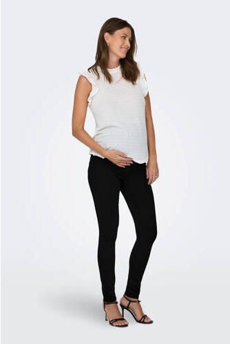 ONLY MATERNITY skinny zwangerschaps jegging OLMRAIN zwart Jeans Dames Viscose XS
