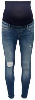 ONLY MATERNITY skinny zwangerschapsjeans OLMBLUSH dark medium blue denim Blauw Dames Stretchdenim XXL-32 - Foto 4