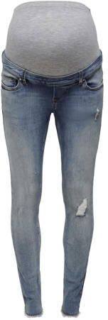 ONLY MATERNITY skinny zwangerschapsjeans OLMBLUSH medium blue denim Blauw Dames Stretchdenim XXL-32 - Foto 4