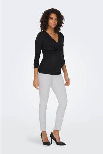 ONLY MATERNITY skinny zwangerschapsjeans OLMBLUSH wit Dames Stretchdenim XXL-32 - Foto 3