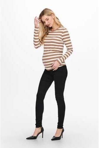 ONLY MATERNITY skinny zwangerschapsjeans OLMROYAL black Zwart Dames Katoen XL-32 - Foto 2