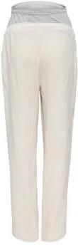 ONLY MATERNITY straight fit broek OLMSIESTA ecru Dames Viscose Effen XXL-32 - Foto 3