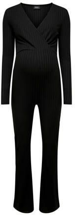 ONLY MATERNITY zwangerschaps- en voedingjumpsuit OLMLITA zwart Dames Polyester V-hals XXL - Foto 2