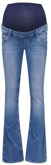 ONLY MATERNITY zwangerschaps high waist flared jeans medium blue denim Blauw Dames Stretchkatoen maat XXL-32 - Foto 10