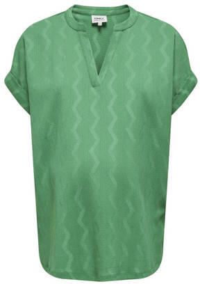 ONLY MATERNITY zwangerschapsblousetop OLMDIA frisgroen Dames Polyester V-hals XXL