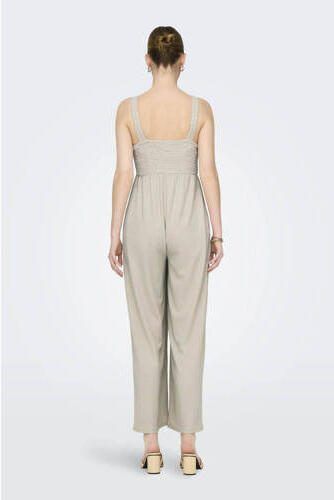 ONLY MATERNITY zwangerschapsjumpsuit OLMELISE beige Dames Polyester Vierkante hals XXL - Foto 2