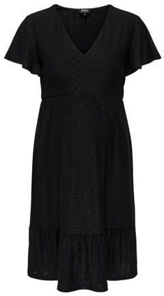 ONLY MATERNITY zwangerschapsjurk OLMSANDRA zwart Dames Polyester V-hals XXL - Foto 3