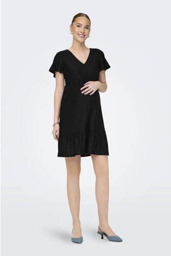 ONLY MATERNITY zwangerschapsjurk OLMSANDRA zwart Dames Polyester V-hals XXL - Foto 2
