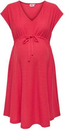 ONLY MATERNITY zwangerschapsjurk OLMTAMMIE roze Dames Polyester V-hals XXL - Foto 2