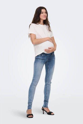 ONLY MATERNITY zwangerschapsshirt OLMJEN met backprint wit T-shirt Dames Katoen Ronde hals XXL - Foto 3