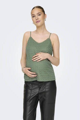 ONLY MATERNITY zwangerschapsspaghettitop OLMPATRICIA Dames Polyester V-hals XXL - Foto 3