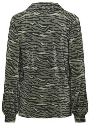 ONLY MATERNITY zwangerschapstop OLMCLAUDIA met all over print groen zwart Dames Polyester V-hals XXL