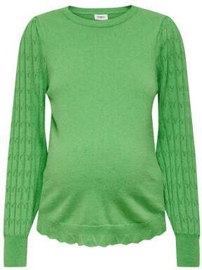 ONLY MATERNITY zwangerschapstop OLMMOLLY groen Dames Katoen Ronde hals XXL