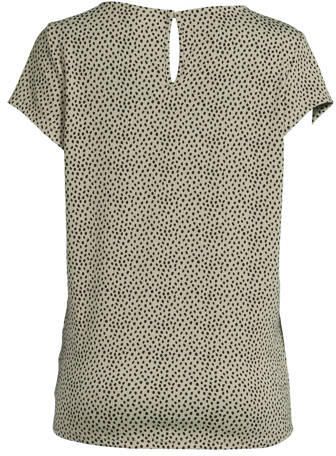 ONLY MATERNITY zwangerschapstop OLMPAULINE met stippen ecru zwart Dames Polyester Ronde hals XXL - Foto 5