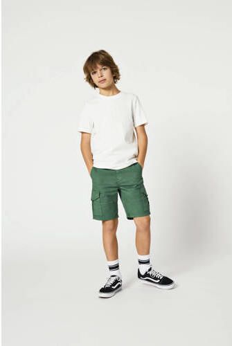 Only KIDS BOY cargo short KOBMAXWELL donkergroen Korte broek Jongens Stretchkatoen 134 - Foto 2