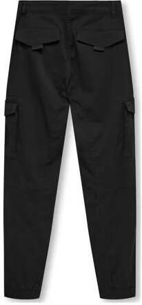 Only KIDS BOY cargobroek KOBMAXWELL zwart Jongens Stretchkatoen Effen 164