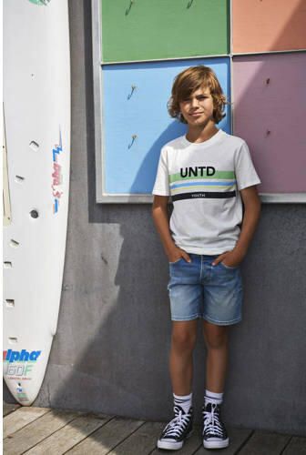 Only KIDS BOY denim short KOBDEDGE light blue denim Korte broek Blauw Jongens Stretchdenim 128