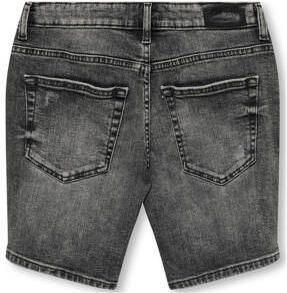 Only KIDS BOY denim short KOBEDGE medium grey denim Korte broek Grijs Jongens Stretchdenim 128