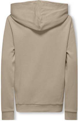 Only KIDS BOY hoodie KOBLASSI lichtzand Sweater Beige Effen 122 128