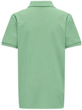 Only KIDS BOY polo KOBPRIME zachtgroen Jongens Katoen Polokraag Effen 122 128