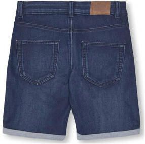 Only KIDS BOY skinny denim short KOBPLY dark blue denim Korte broek Blauw Jongens Jog denim 128