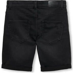 Only KIDS BOY skinny denim short KOBPLY washed black Korte broek Zwart Jongens Jog denim 128