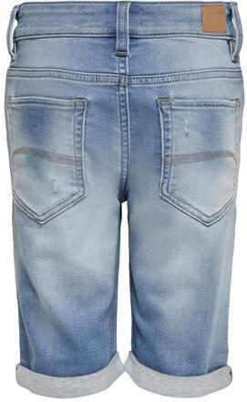 Only KIDS BOY slim fit jeans bermuda KOBMATT light blue denim short Blauw Jongens Stretchdenim 128 - Foto 2