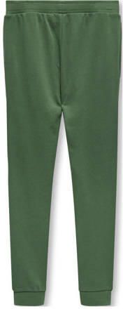 Only KIDS BOY slim fit joggingbroek KOBLASSI groen Jongens Sweat Effen 134