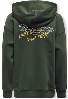 Only KIDS BOY sweater Groen 134 140 | Sweater van