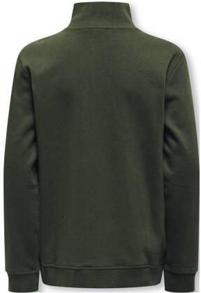 Only KIDS BOY sweater groen Trui Tekst 122 128 | Trui van