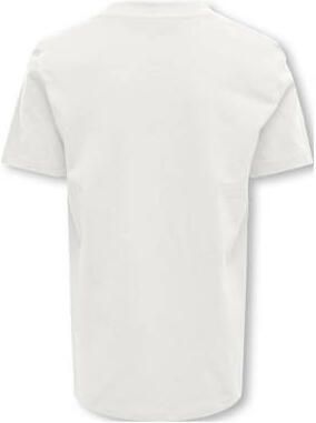Only KIDS BOY T-shirt KOBMARINUS met tekst wit Jongens Katoen Ronde hals 122 128