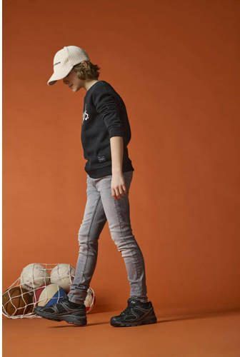 Only KIDS BOY tapered fit jeans KOBDRAPER grijs Jongens Stretchdenim Effen 140 - Foto 3