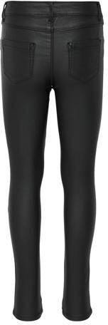 Only kids royal zwarte coated slim skinny stretch meisjes broek - Foto 5