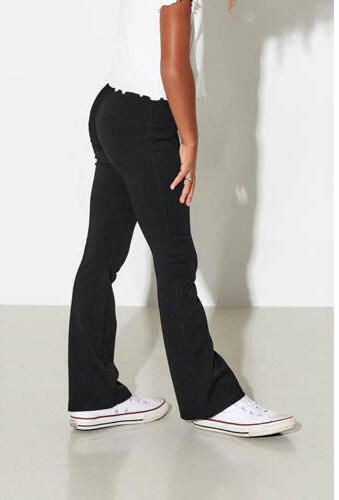 Only KIDS flared broek KONPAIGE zwart Meisjes Viscose Effen 152 - Foto 3