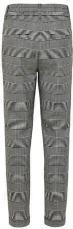 Only KIDS geruite broek Pop grijs melange zwart wit Meisjes Polyester Ruit 122 - Foto 3