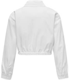 Only KIDS GIRL blouse KOGOREGON wit Meisjes Polyester Klassieke kraag Effen 140