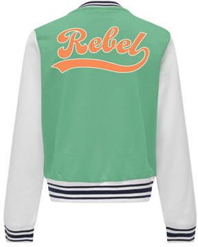 Only KIDS GIRL bomberjack zomer KOGCONNIE felgroen wit Jas Meisjes Polyester Opstaande kraag 122 128