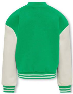 Only KIDS GIRL bomberjack zomer KOGSILJA LIFE felgroen wit Jas Meisjes Polyester Ronde hals 128