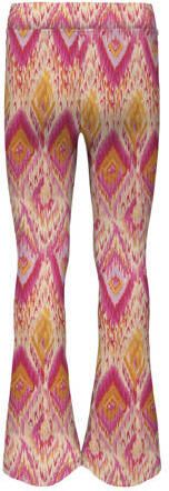 Only KIDS GIRL broek KOGPAIGE met all over print roze geel Meisjes Polyester 122