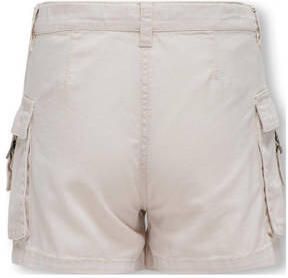 Only KIDS GIRL cargo short KOGSTINE ecru Korte broek Meisjes Katoen Effen 128