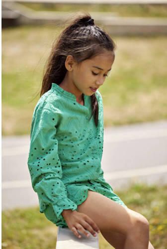 Only KIDS GIRL casual short KOGCLEO LIFE groen Korte broek Meisjes Katoen 140 - Foto 2