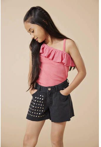 Only KIDS GIRL denim short KOGMANJA black Korte broek Zwart Effen 116